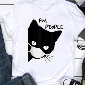 Ew people, Cat Funny Tee, Cat Lover Gift, Funny Cat